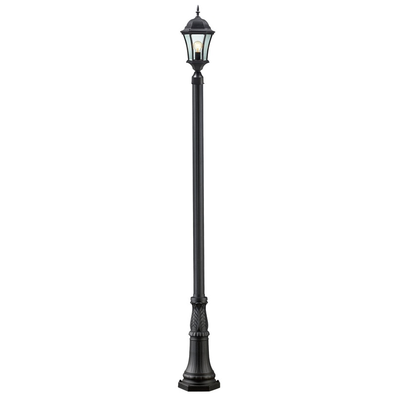 Z-Lite 522PHM-518P-BK Wakefield One Light Outdoor Post Mount, Black