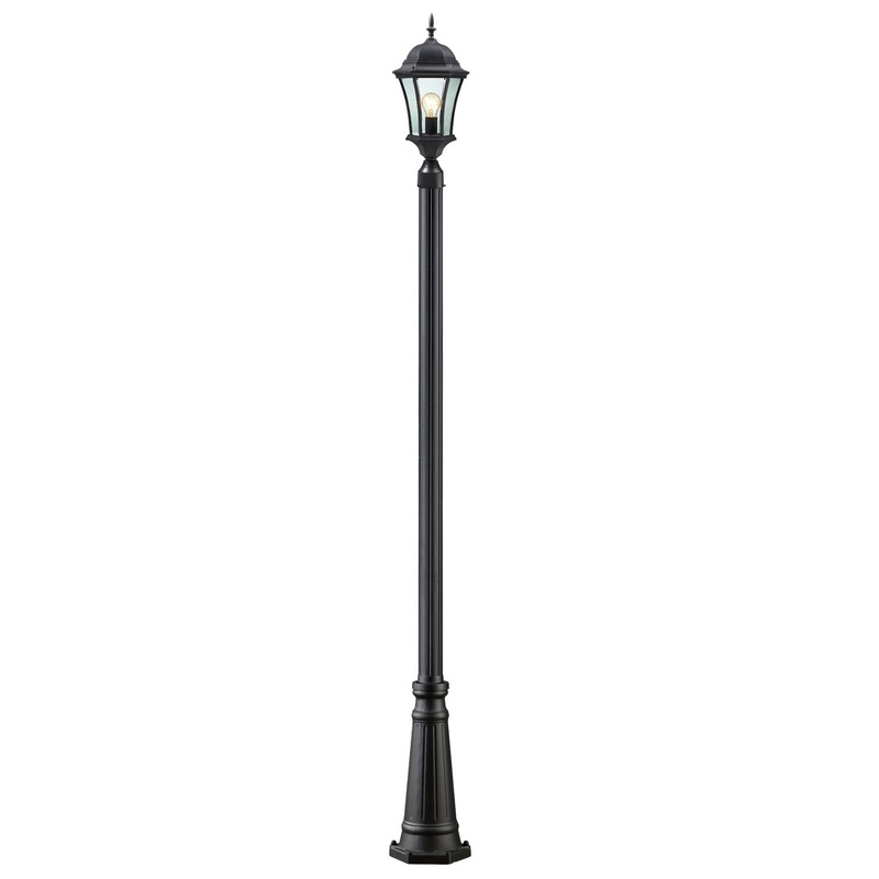 Z-Lite 522PHM-519P-BK Wakefield One Light Outdoor Post Mount, Black