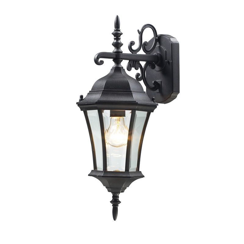 Z-Lite 522S-BK Wakefield One Light Outdoor Wall Sconce, Black