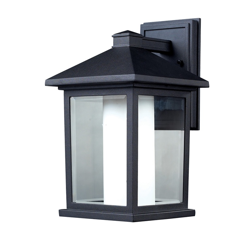 Z-Lite 523M Mesa One Light Outdoor Wall Sconce, Black