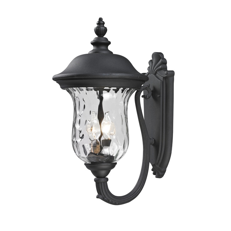 Z-Lite 533M-BK Armstrong Two Light Outdoor Wall Sconce, Black