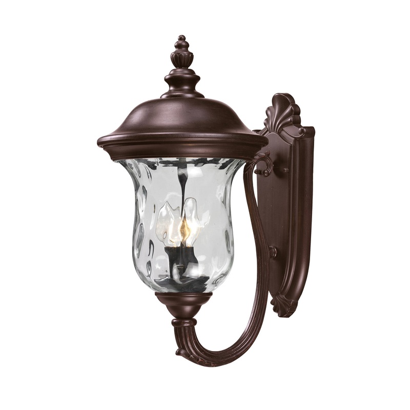 Z-Lite 533M-RBRZ Armstrong Two Light Outdoor Wall Sconce, Bronze