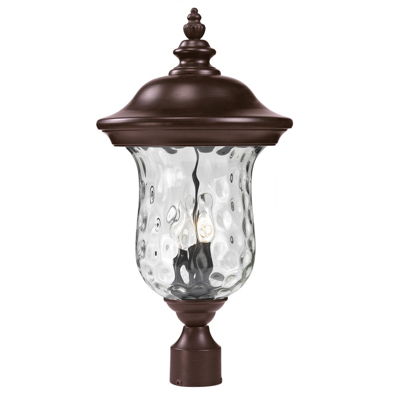 Z-Lite 533PHB-RBRZ Armstrong Three Light Outdoor Post Mount, Bronze