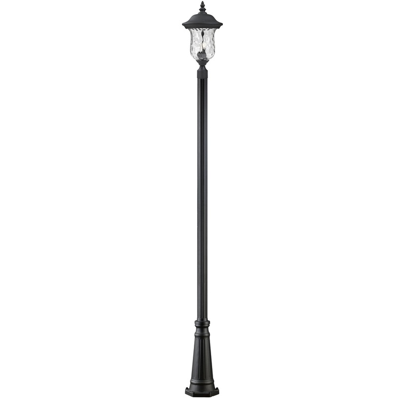 Z-Lite 533PHM-519P-BK Armstrong Two Light Outdoor Post Mount, Black