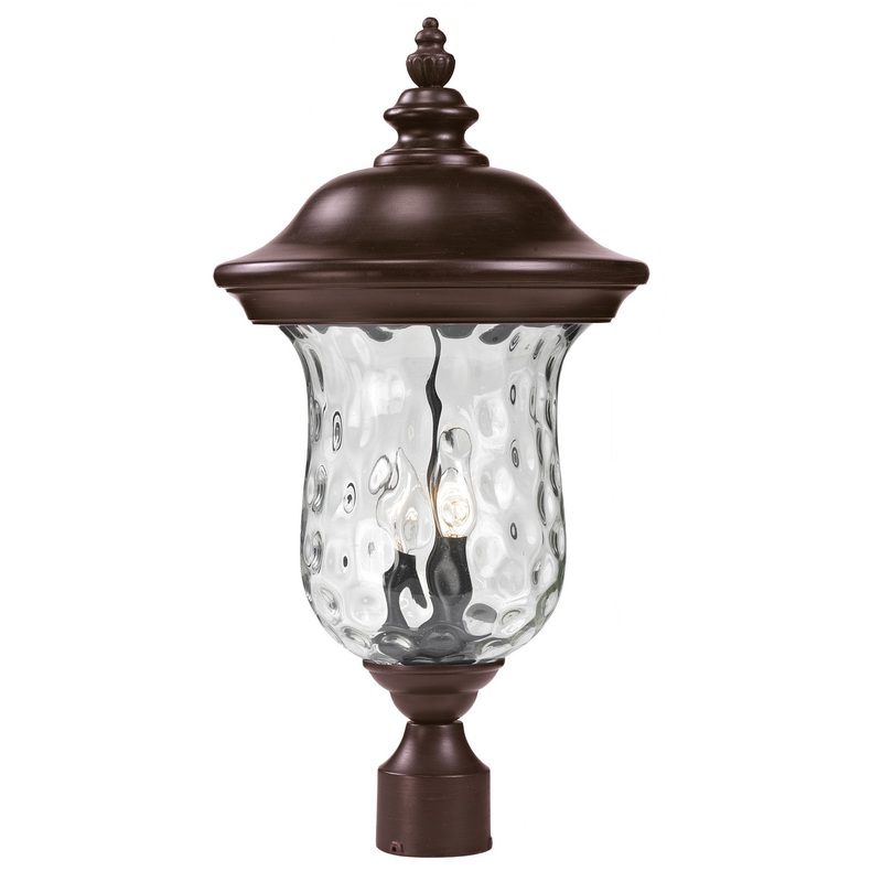 Z-Lite 533PHM-RBRZ Armstrong Two Light Outdoor Post Mount, Bronze
