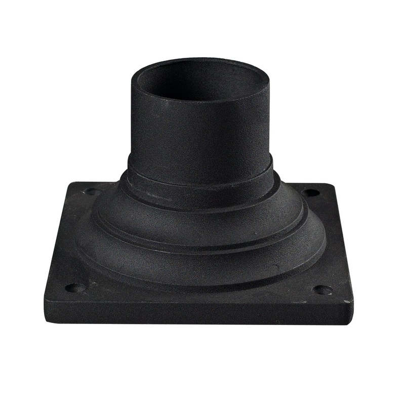 Z-Lite 533PM-BK Pier Mounts Outdoor Pier Mount, Black
