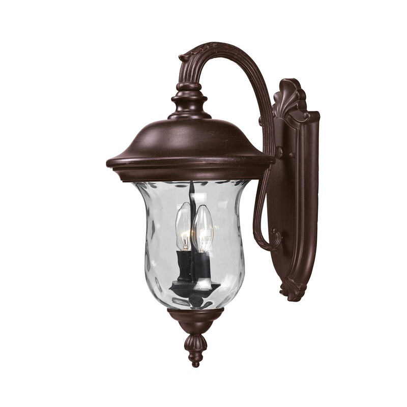 Z-Lite 534M-RBRZ Armstrong Two Light Outdoor Wall Sconce, Bronze