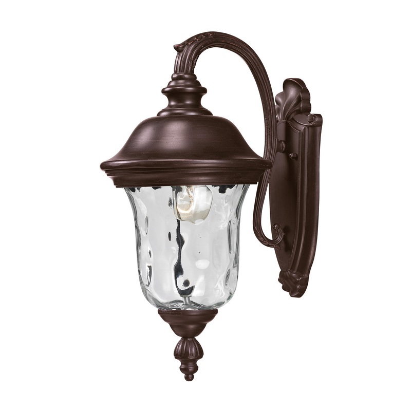 Z-Lite 534S-RBRZ Armstrong One Light Outdoor Wall Sconce, Bronze
