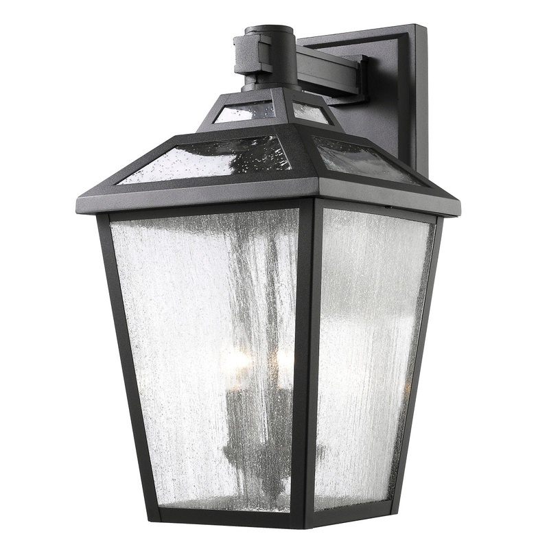 Z-Lite 539B-BK Bayland Three Light Outdoor Wall Sconce, Black