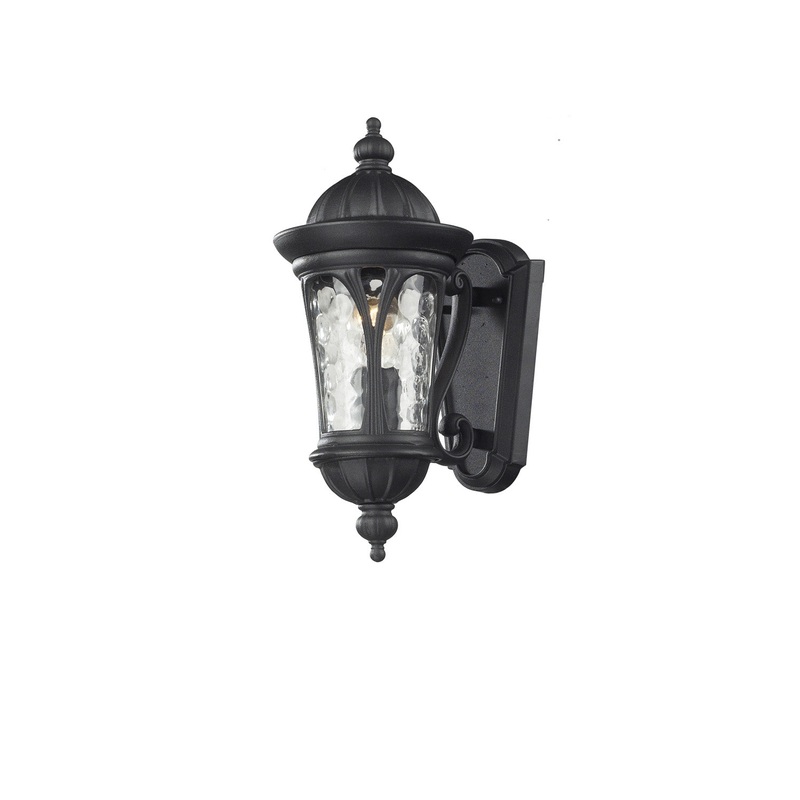 Z-Lite 543S-BK Doma One Light Outdoor Wall Sconce, Black