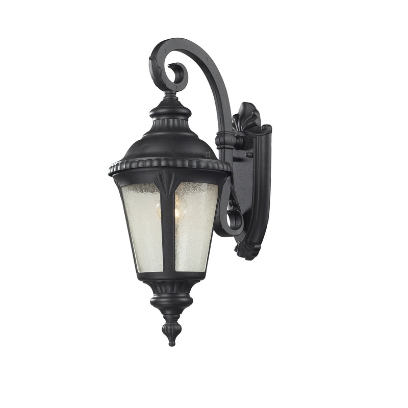 Z-Lite 545S-BK Medow One Light Outdoor Wall Sconce, Black