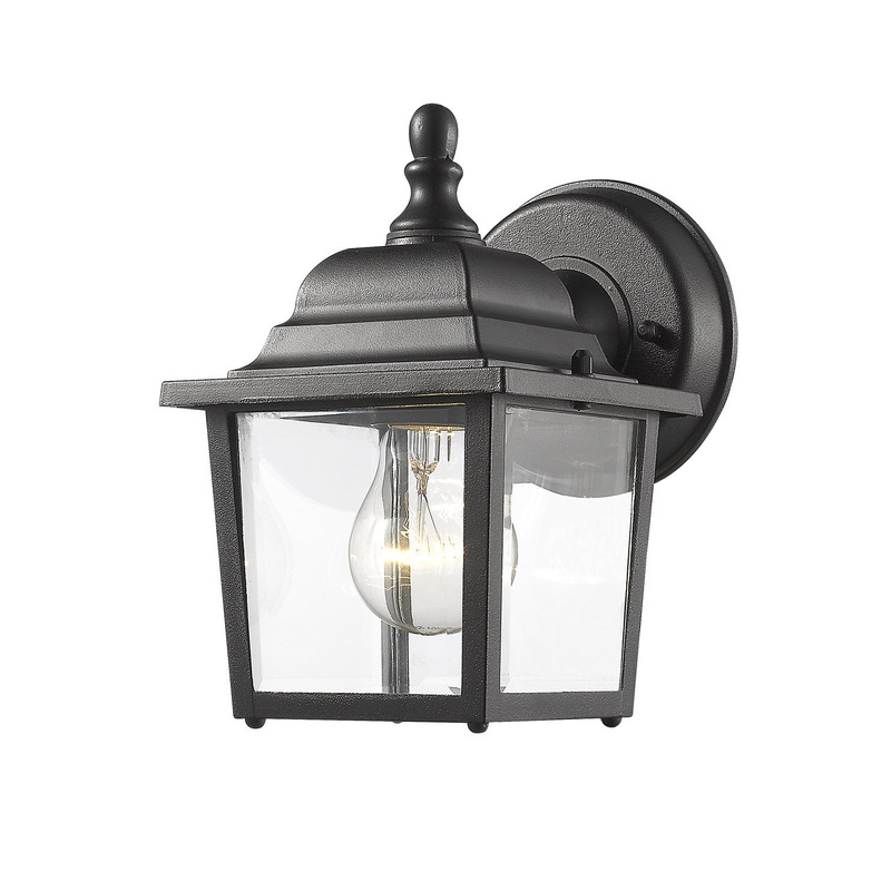 Z-Lite 546BK Waterdown One Light Outdoor Wall Sconce, Black