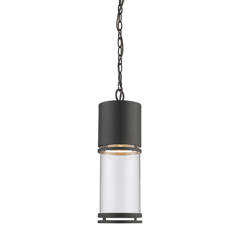Z-Lite 553CHB-BK-LED Luminata LED Outdoor Chain Hung Light, Black