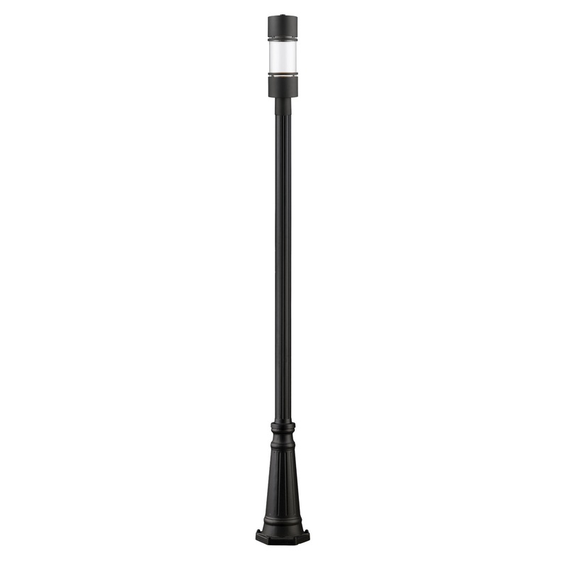 Z-Lite 553PHB-519P-BK-LED Luminata LED Outdoor Post Mount, Black