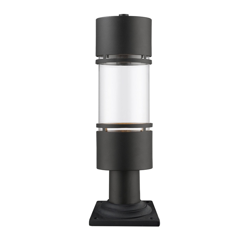 Z-Lite 553PHB-533PM-BK-LED Luminata LED Outdoor Post Mount, Black
