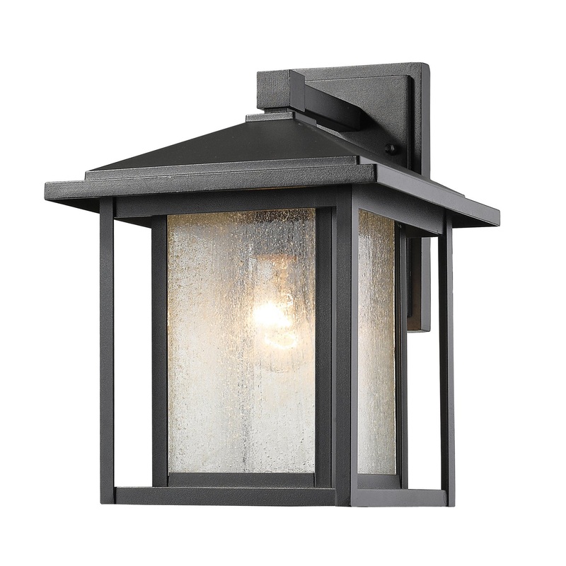 Z-Lite 554M-BK Aspen One Light Outdoor Wall Sconce, Black