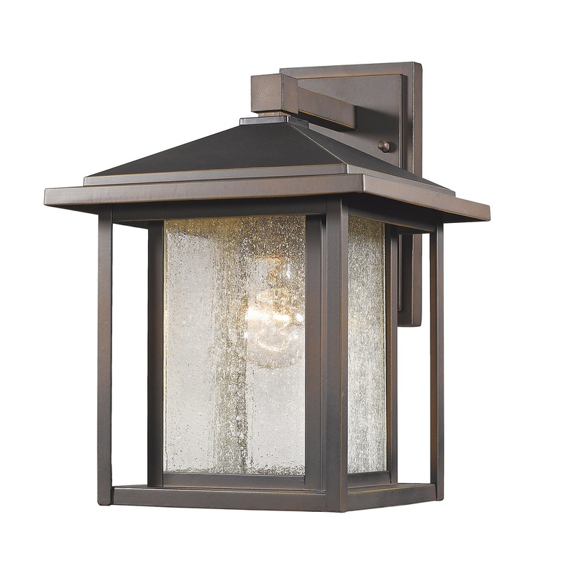 Z-Lite 554M-ORB Aspen One Light Outdoor Wall Sconce, Oil Rubbed Bronze