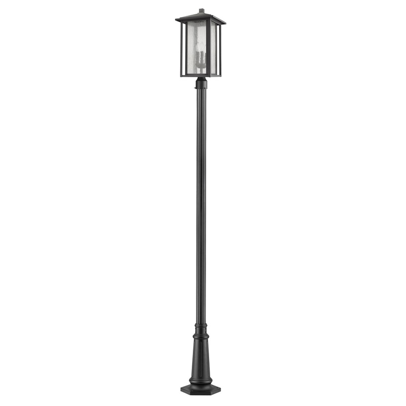 Z-Lite 554PHXLR-557P-BK Aspen Three Light Outdoor Post Mount, Black
