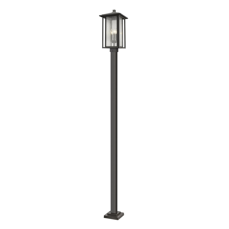 Z-Lite 554PHXLS-536P-ORB Aspen Three Light Outdoor Post Mount, Oil Rubbed Bronze