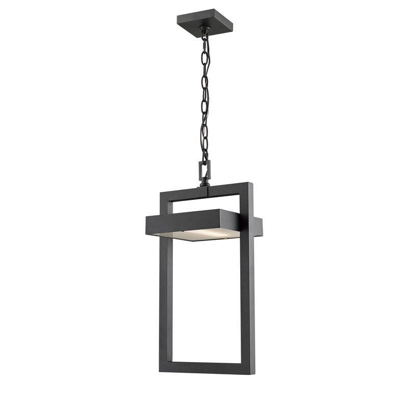 Z-Lite 566CHB-BK-LED Luttrel LED Outdoor Chain Mount, Black