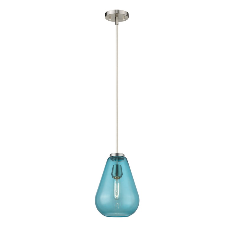 Z-Lite 489P8-BN Ayra One Light Pendant, Brushed Nickel