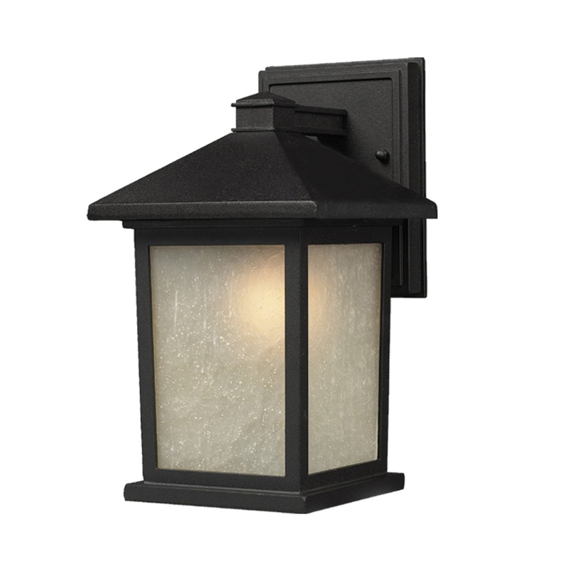 Z-Lite 507M-BK Holbrook One Light Outdoor Wall Sconce, Black