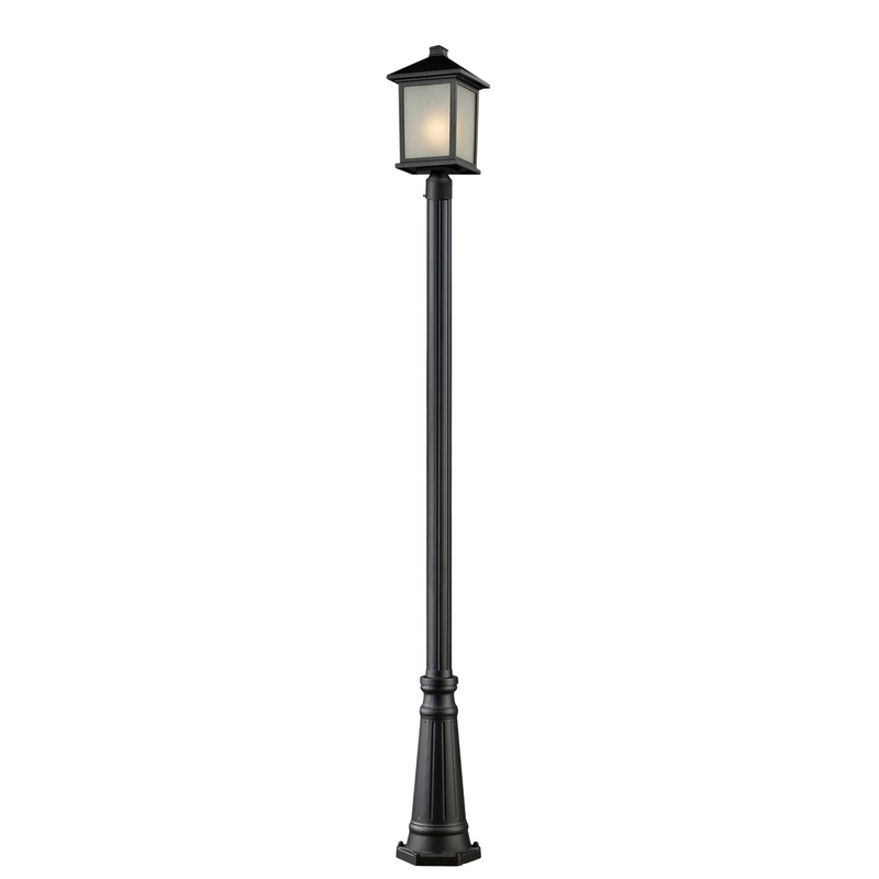 Z-Lite 507PHB-519P-BK Holbrook One Light Outdoor Post Mount, Black