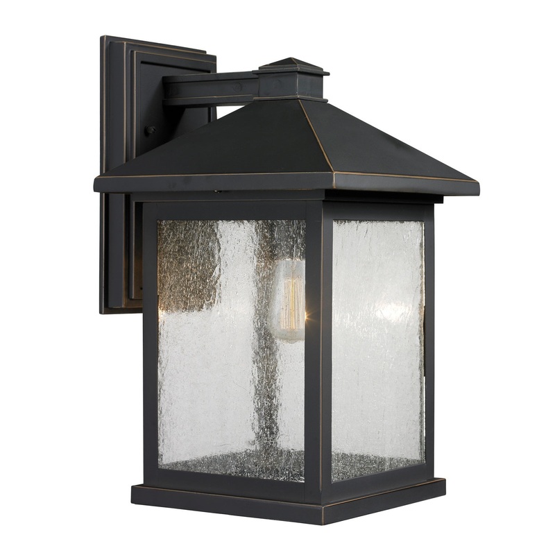 Z-Lite 531B-ORB Portland One Light Outdoor Wall Sconce, Oil Rubbed Bronze