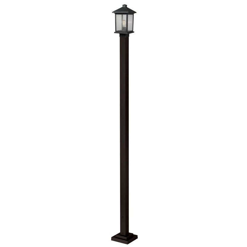 Z-Lite 531PHMS-536P-ORB Portland One Light Outdoor Post Mount, Oil Rubbed Bronze