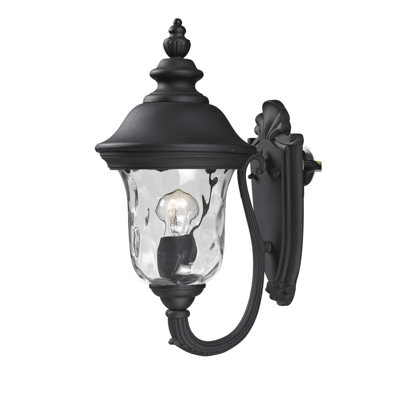 Z-Lite 533S-BK Armstrong One Light Outdoor Wall Sconce, Black