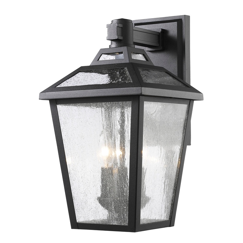 Z-Lite 539M-BK Bayland Three Light Outdoor Wall Sconce, Black