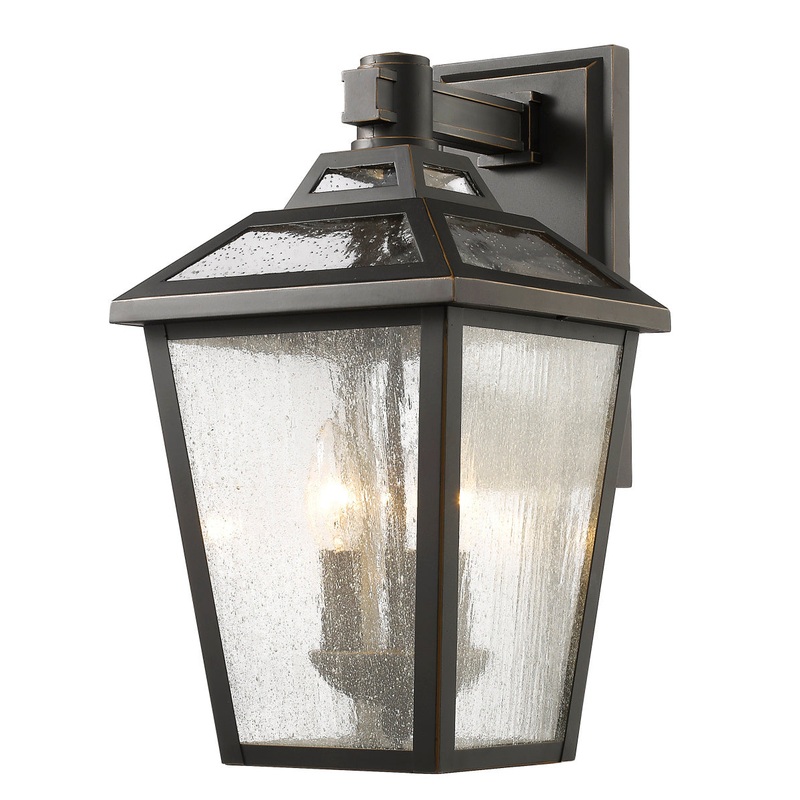 Z-Lite 539M-ORB Bayland Three Light Outdoor Wall Sconce, Oil Rubbed Bronze