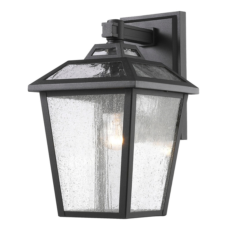Z-Lite 539S-BK Bayland One Light Outdoor Wall Sconce, Black