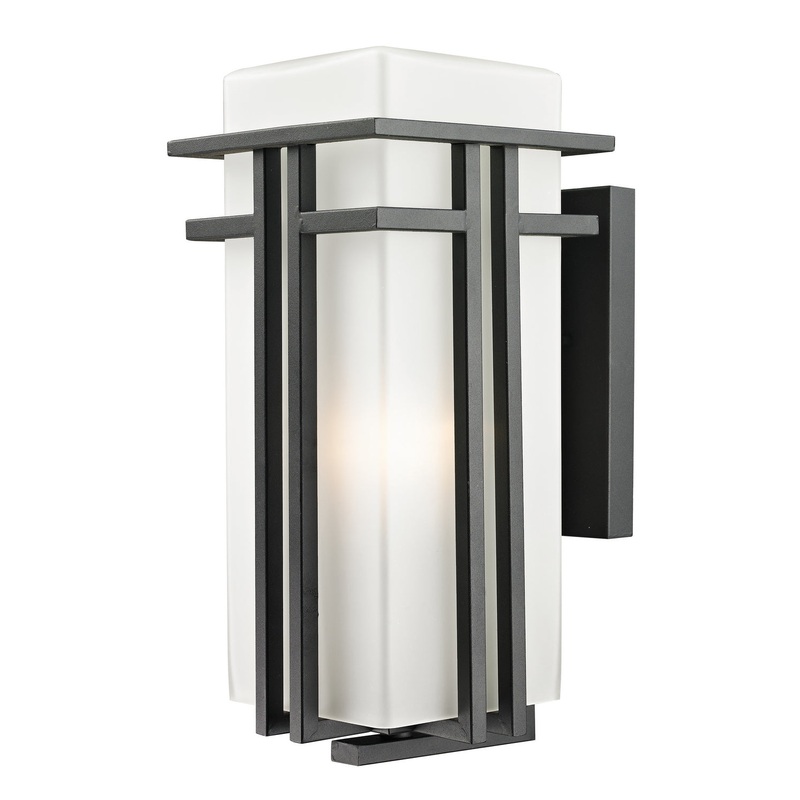 Z-Lite 549B-BK Abbey One Light Outdoor Wall Mount, Black