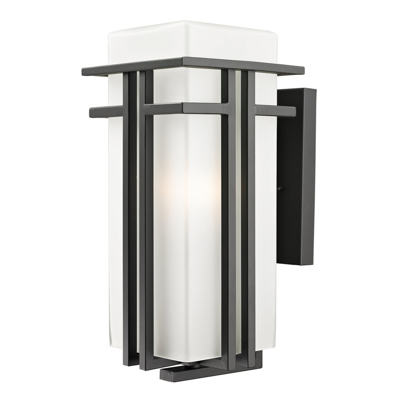 Z-Lite 550B-ORBZ Abbey One Light Outdoor Wall Mount, Outdoor Rubbed Bronze