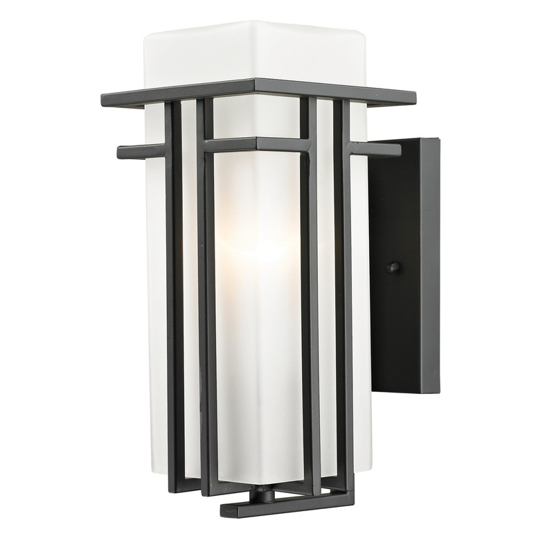 Z-Lite 550S-ORBZ Abbey One Light Outdoor Wall Sconce, Outdoor Rubbed Bronze