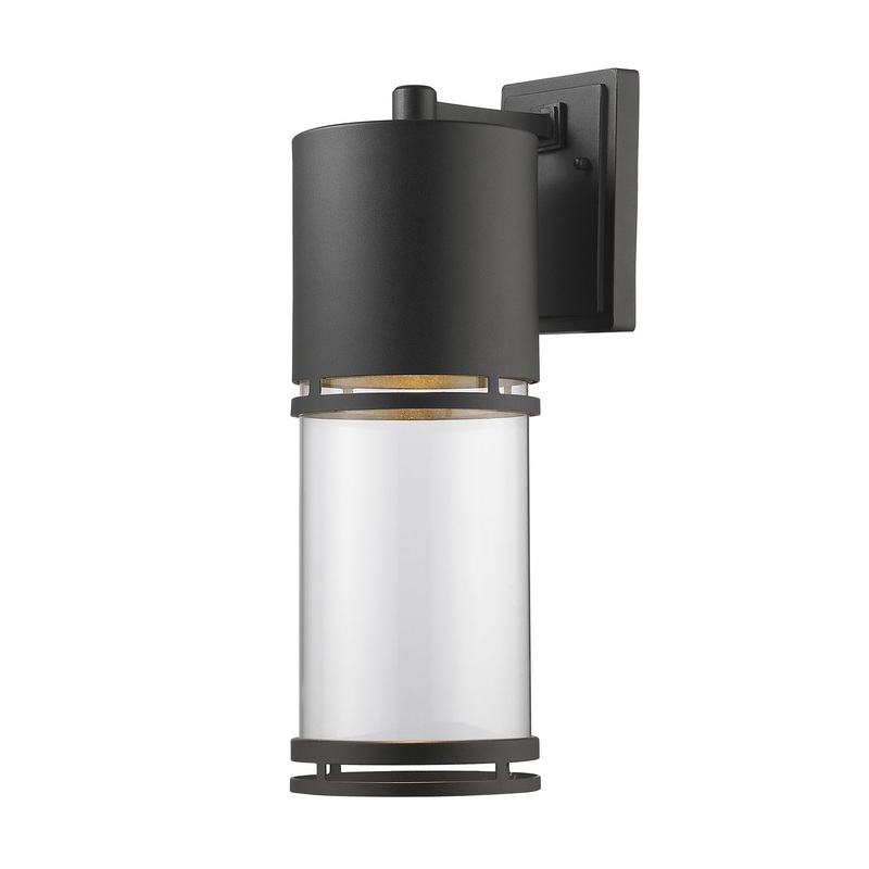 Z-Lite 553B-BK-LED Luminata LED Outdoor Wall Light, Black