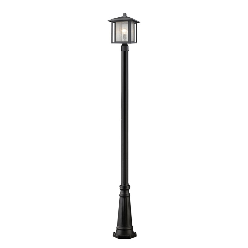 Z-Lite 554PHB-519P-BK Aspen One Light Outdoor Post Mount, Black