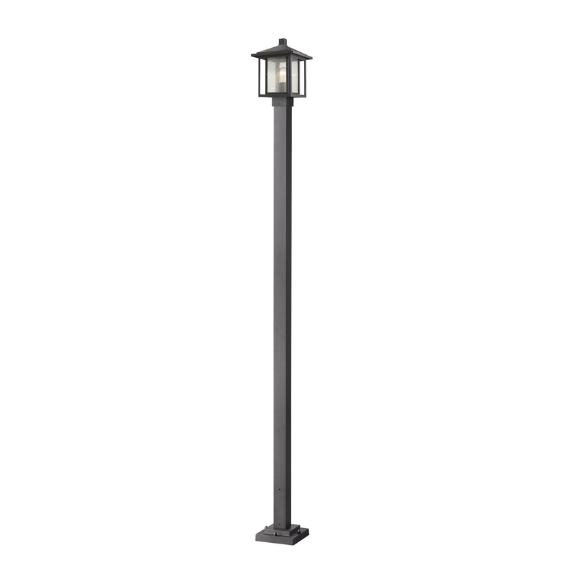 Z-Lite 554PHMS-536P-BK Aspen One Light Outdoor Post Mount, Black