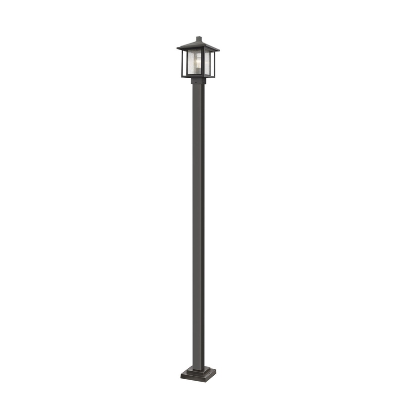 Z-Lite 554PHMS-536P-ORB Aspen One Light Outdoor Post Mount, Oil Rubbed Bronze