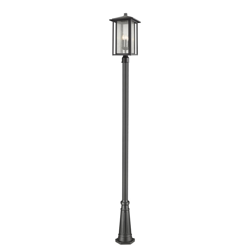 Z-Lite 554PHXLR-519P-BK Aspen Three Light Outdoor Post Mount, Black