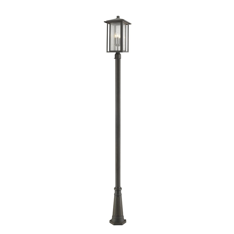 Z-Lite 554PHXLR-519P-ORB Aspen Three Light Outdoor Post Mount, Oil Rubbed Bronze