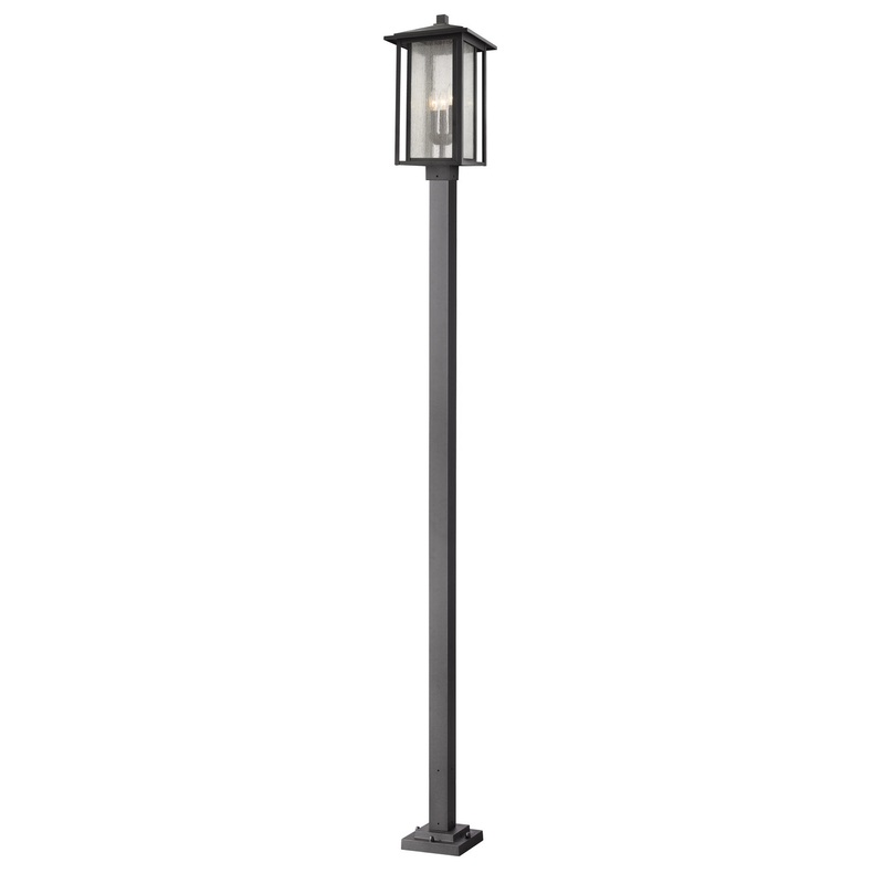 Z-Lite 554PHXLS-536P-BK Aspen Three Light Outdoor Post Mount, Black