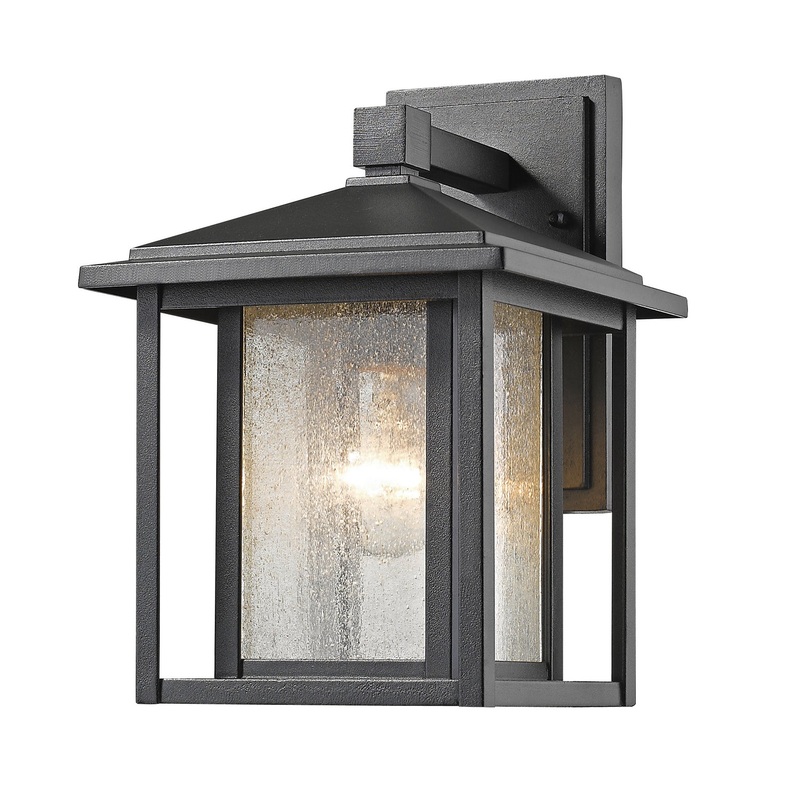 Z-Lite 554S-BK Aspen One Light Outdoor Wall Sconce, Black