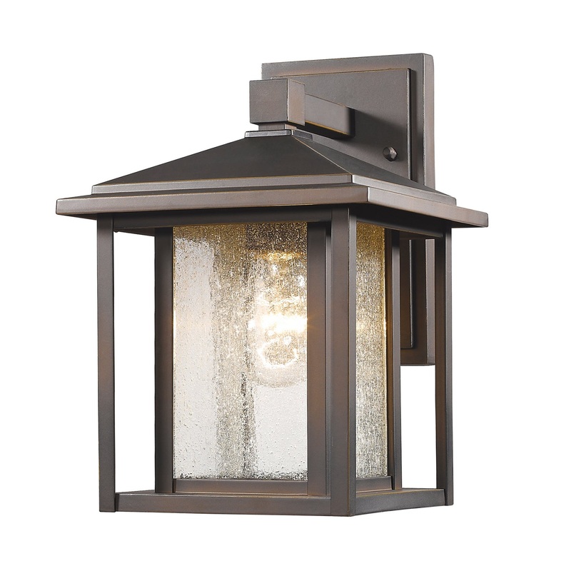 Z-Lite 554S-ORB Aspen One Light Outdoor Wall Sconce, Oil Rubbed Bronze