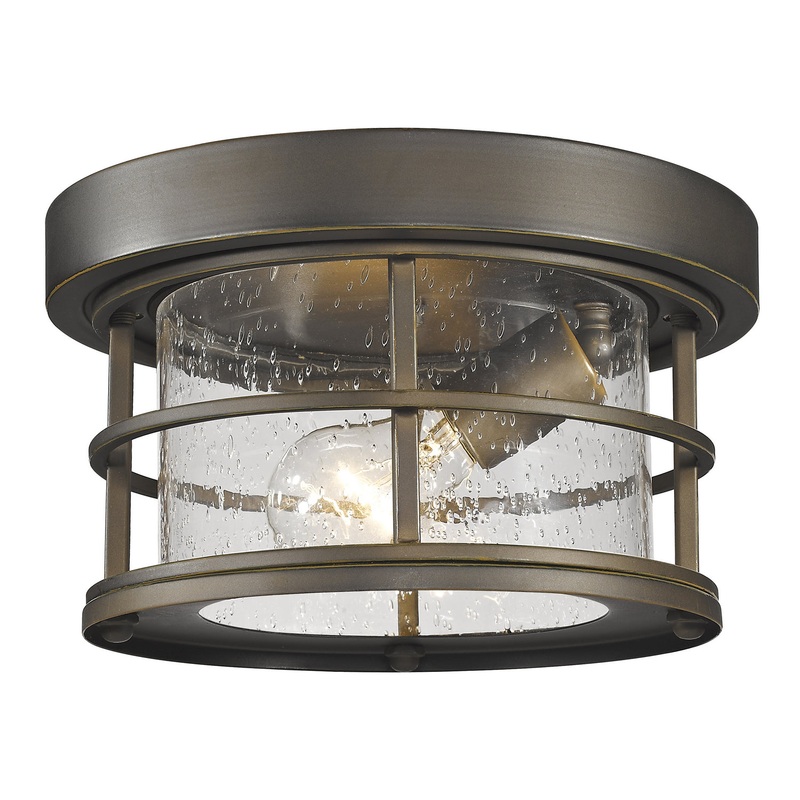 Z-Lite 555F-ORB Exterior Additions One Light Outdoor Flush Mount, Oil Rubbed Bronze