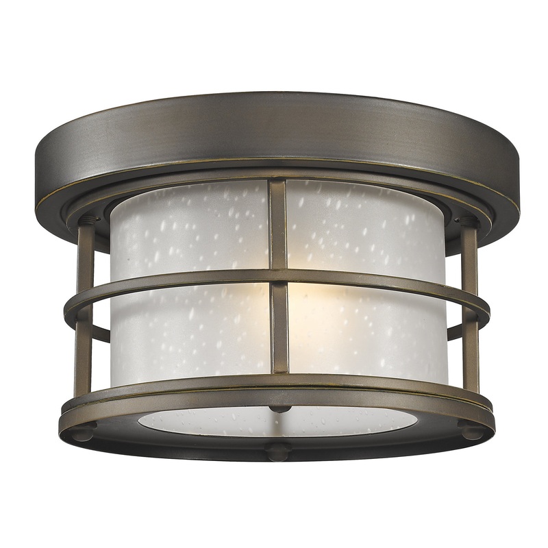 Z-Lite 556F-ORB Exterior Additions One Light Outdoor Flush Mount, Oil Rubbed Bronze