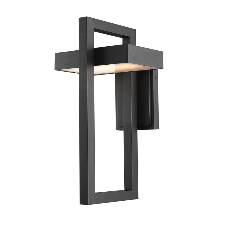 Z-Lite 566B-BK-LED Luttrel LED Outdoor Wall Sconce, Black