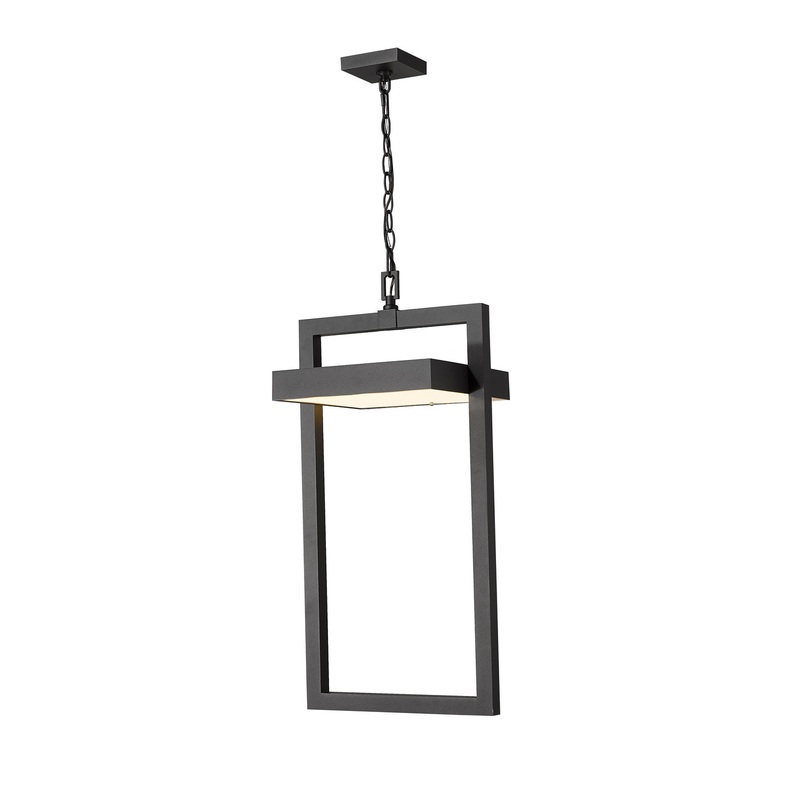 Z-Lite 566CHXL-BK-LED Luttrel LED Outdoor Chain Mount, Black