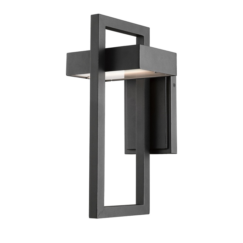 Z-Lite 566M-BK-LED Luttrel LED Outdoor Wall Sconce, Black